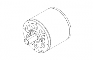 62MM 48V Outer Rotor Brushless Motor 150RPM 2NM 31.5W